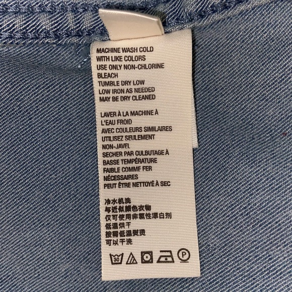 NWT Free People Faded Blue Denim Modern Femme Skirt - Picture 9 of 10